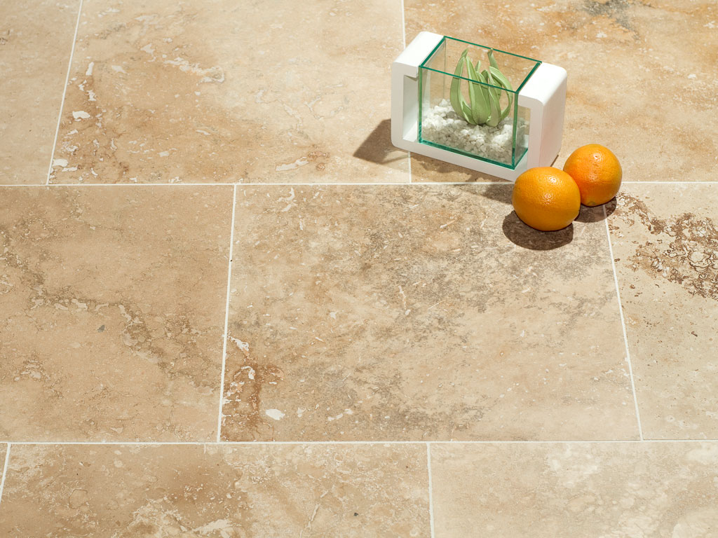 Travertine Filled Honed Classic 40,6x40,6x1,2 cm | Mazzmar Stone