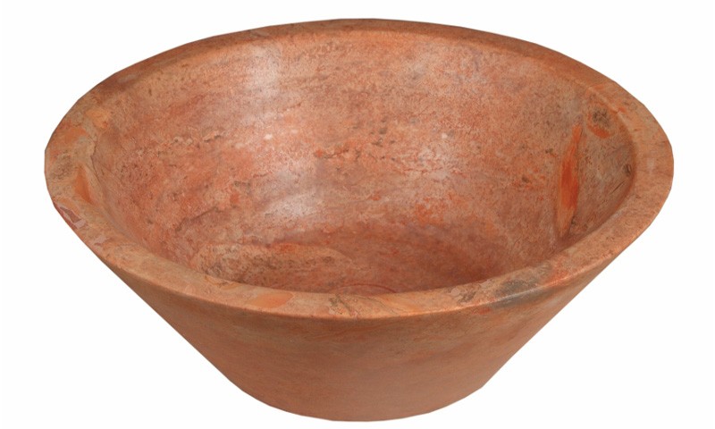 red-travertine-bowls