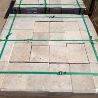 Light Travertine Tumbled Pavers (3)