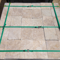 Light Travertine Tumbled Pavers (6)