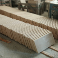 Light Travertine Bullnose Pool Coping 30,5x61x3 cm (3)